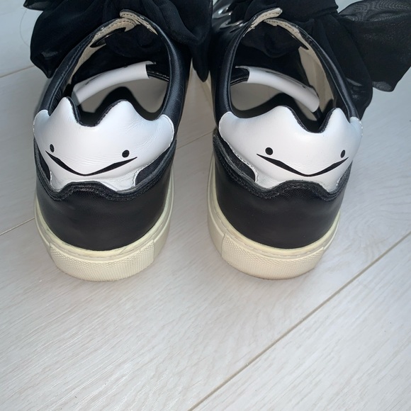 Voile Blanche Vintage Leather Platform Sneakers B&W Size 40 (US 9.5) - Picture 12 of 14